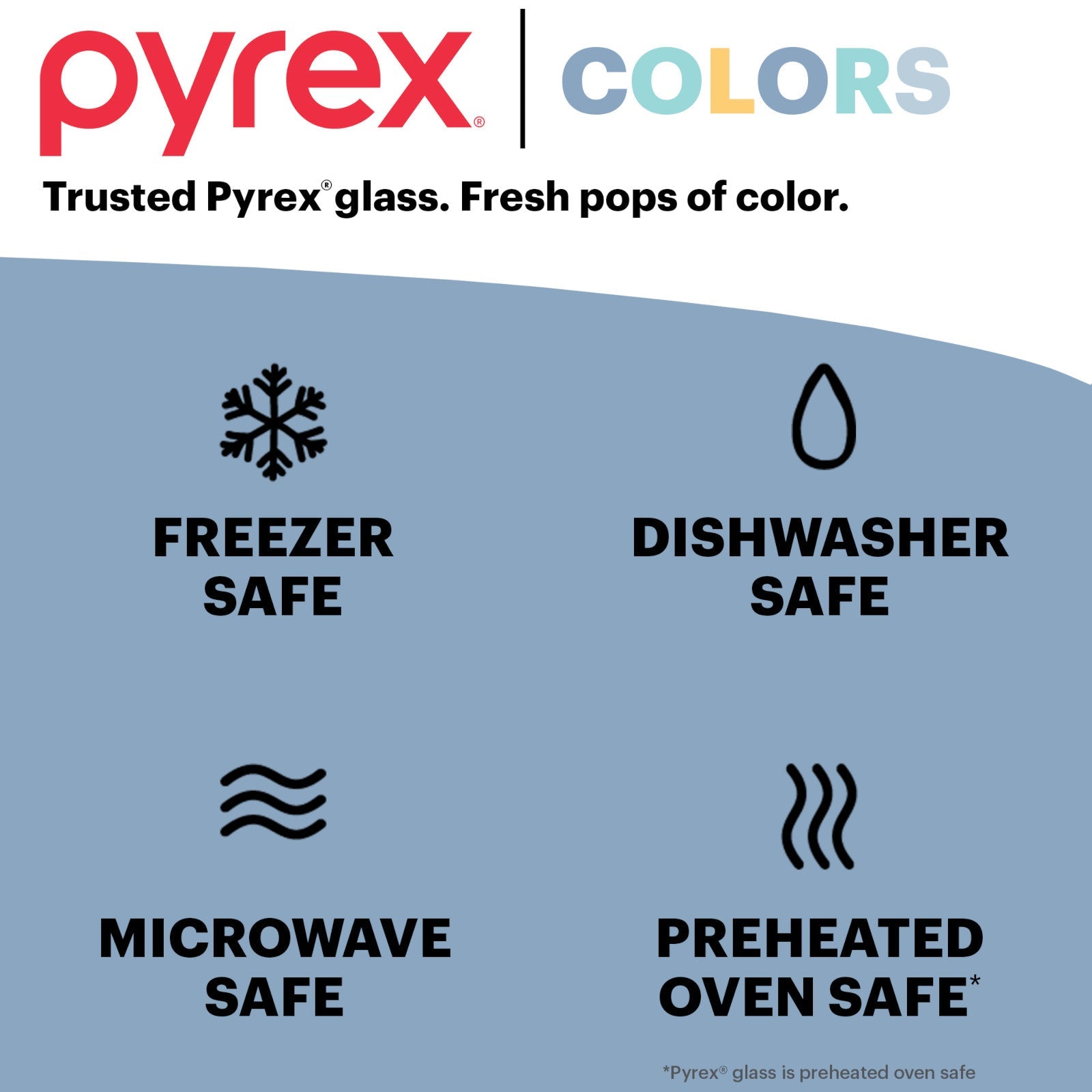 Pyrex? Simply Store? Tinted 4-piece Rectangle Storage Set with Green Plastic Lids - Image 6