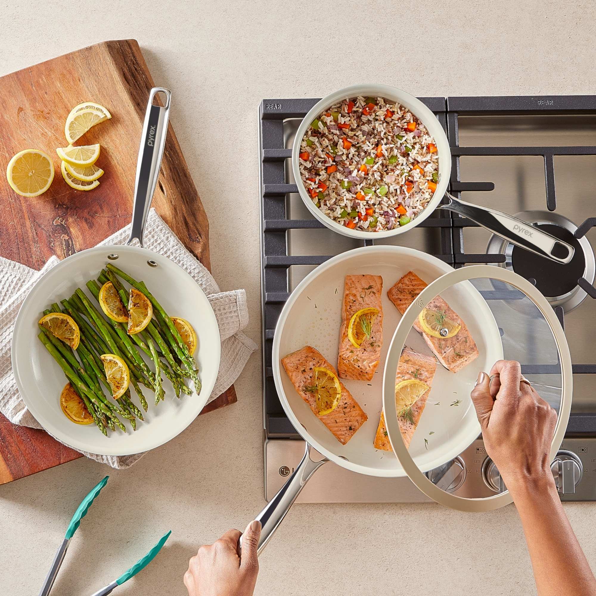 Pyrex? 7-Piece Ceramic Cookware Set - Image 5