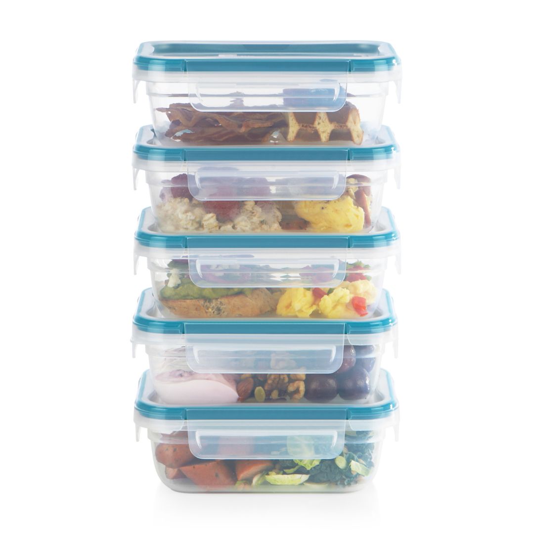 Snapware? Total Solution? 10-piece Rectangular Plastic Food Storage Set - Image 2
